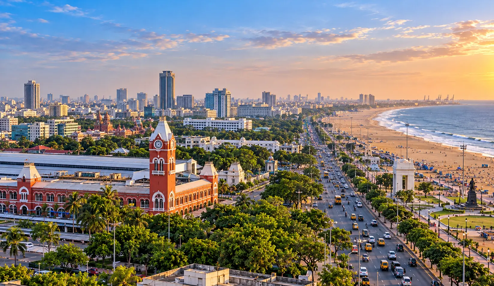 Chennai skyline