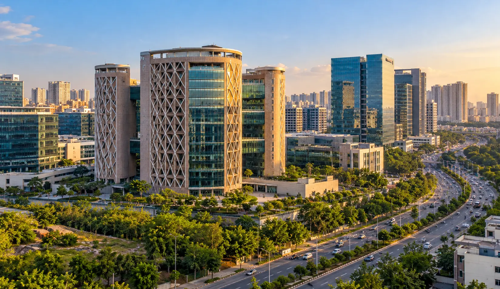 Hyderabad skyline